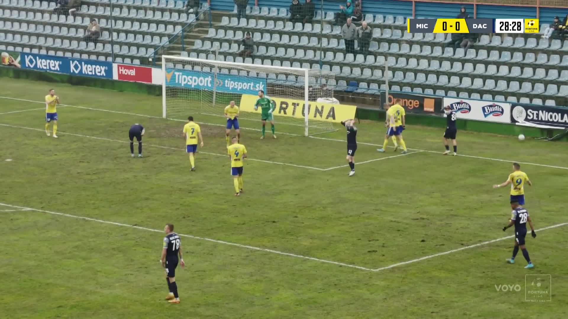 Michalovce - Dunajská Streda 0:2 (20. kolo)